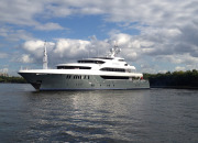 First superyacht to sail into the Tyne moors at Newcastle City Marina